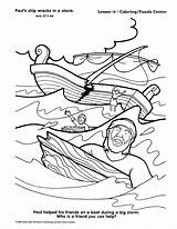 Paul Coloring Apostle Pages Shipwreck Barnabas Bible School Sunday Shipwrecked Kids Acts Paulus Colouring Story Missionary Journey Color Ship Printable sketch template