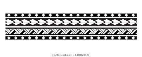 Tribal Pattern Tattoo Aboriginal Samoan Band Stock Vector Royalty Free