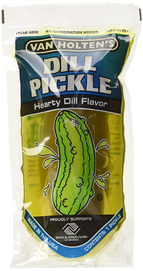 van holtens pickle   pouch jumbo dill pickles  pack walmartcom