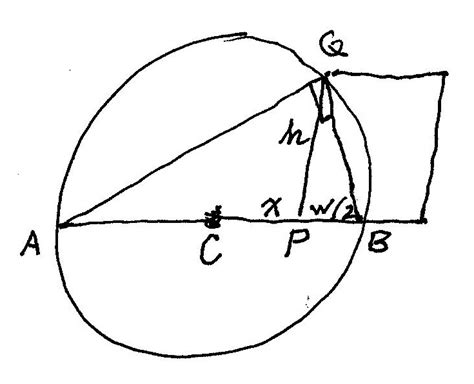 geometry draw part  circle mathematics stack exchange
