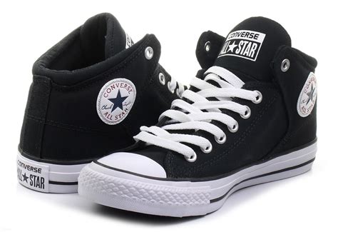converse tenisice crne visoke tenisice chuck taylor  star high street mid office shoes