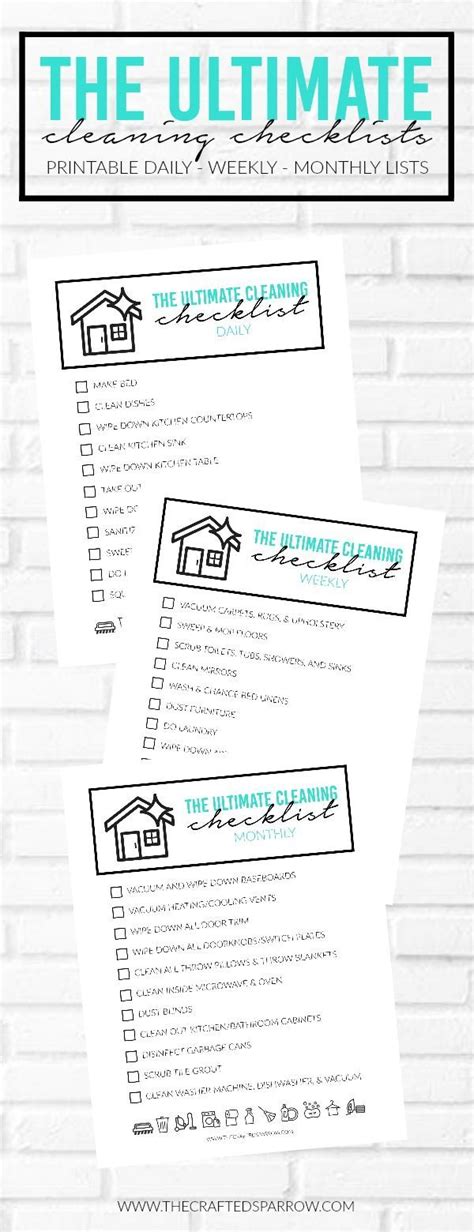 ultimate cleaning checklist printables cleaning checklist house