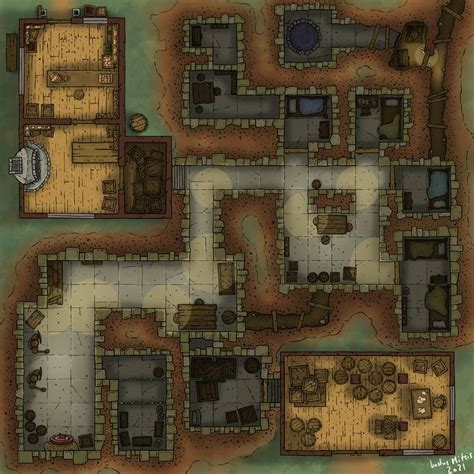 underground thieves guilds hideout  dndmaps fantasy map