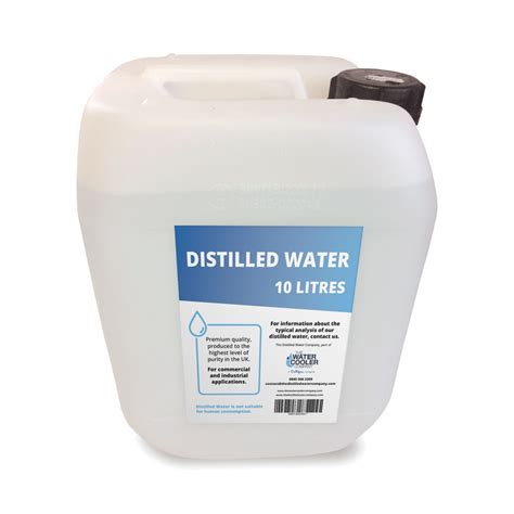 litre bottle distilled water  distilled water company