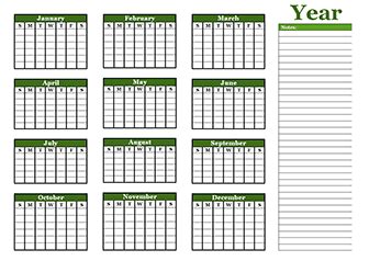 yearly blank calendar template printable blank yearly calendars