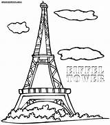 Coloring Tower Pages Paris Cn France Eiffel Printable Getcolorings Fancy Eiff sketch template