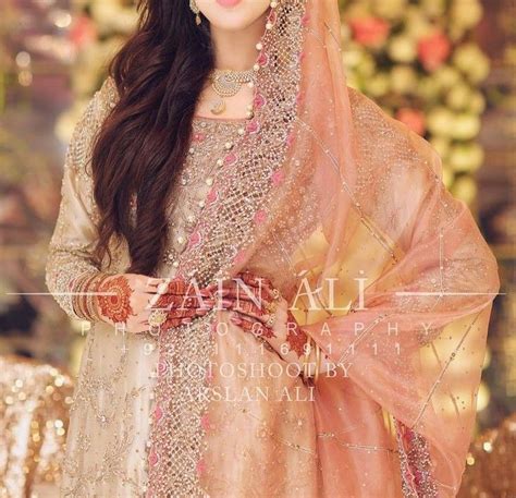 pakistani wedding dresses hidden face stylish girl bridal wear brides makeover photoshoot