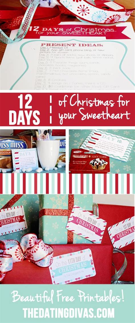 12 days of christmas countdown for your sweetheart merry christmas 12