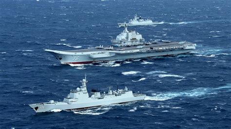 chinas liaoning carrier strike group passes  japans miyako strait