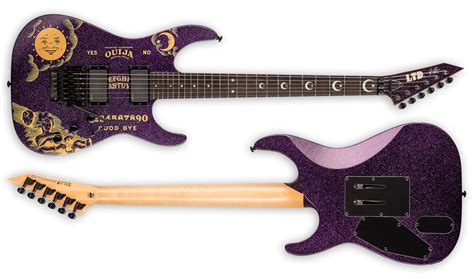 esp  kirk hammett ouija purple sparkle limited edition electric