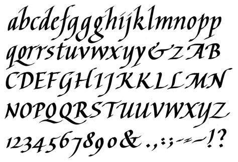 calligraphy font styles images letter fonts  styles calligraphy