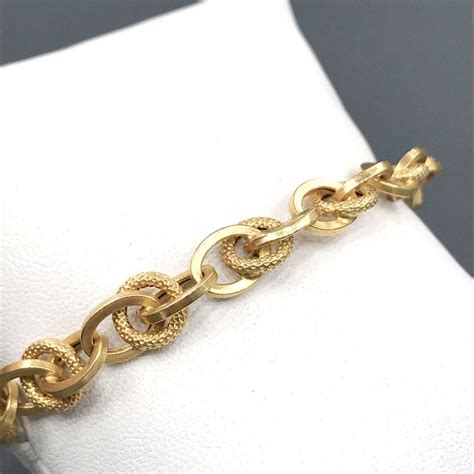 karaat geel goud armband catawiki gouden armband armband sieraden ideeen