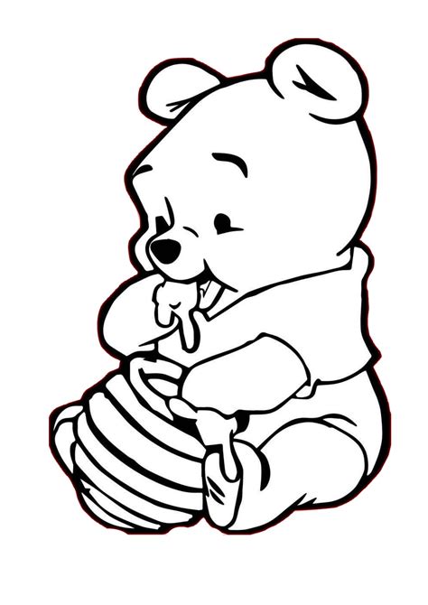 baby pooh birthday coloring pages coloring pages