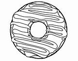 Donut Coloring Pages Frosting Kids sketch template