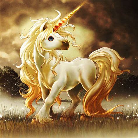 gold unicorn trypaint