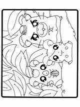 Hamtaro Kleurplaten Kleurplaat Coloriages Animaatjes Animes Jong Oud sketch template