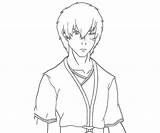 Zuko Coloring Avatar Character Pages Last Airbender Colouring Draw Prince Popular Template sketch template