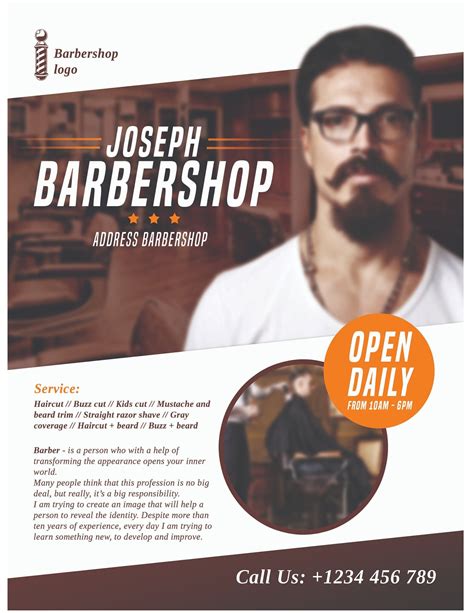 Barbershop Invitation Barber Shop Invite Barbershop Flyer Etsy