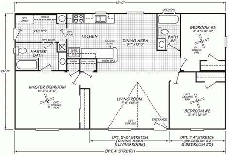 inspirational  fleetwood mobile home floor plan  home plans design