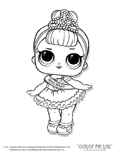 lol doll birthday printables coloring page baby pozeto lol surprise