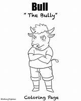 Coloring Bully Bull Pages Choose Board sketch template