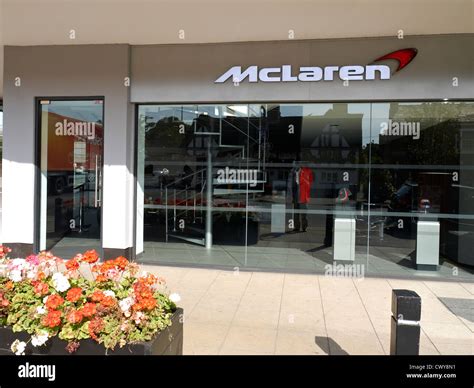 mclaren store  knutsford cheshire uk stock photo alamy