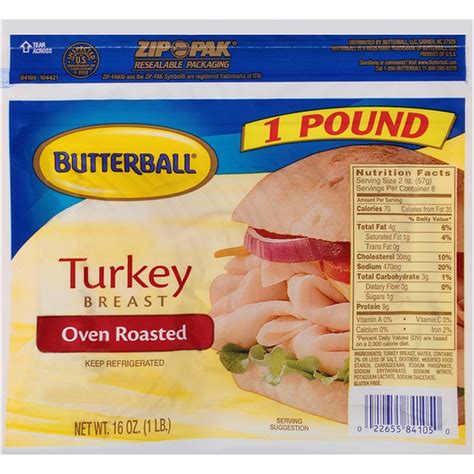 Butterball Oven Roasted Turkey Breast 16 Oz Instacart