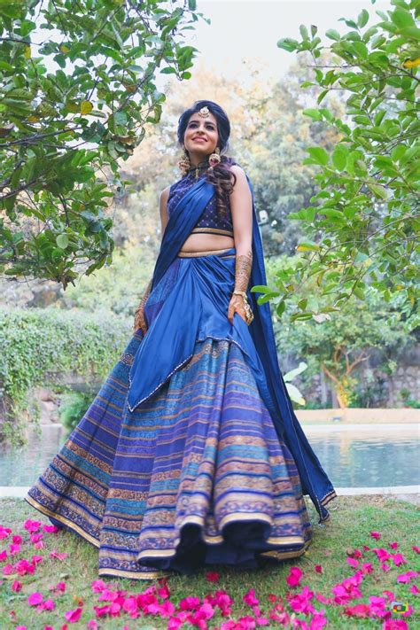 all the shades of blue blue lehengas that took our breath away