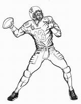 Coloring Football Pages Player Nfl Cowboys Printable Players Drawing Wisconsin Badgers Color Sheets Print Line Getcolorings Getdrawings Coloringme Colorings Follow sketch template