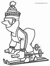 Coloring Pages Skiing Sports Kids Coloriage Colorear Gif Para Color Sheets Found Printable Dessins sketch template