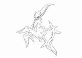 Coloring Pages Arceus Pokemon Mega Template Getdrawings sketch template