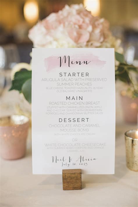 wedding menus design wedding table menus menu design wedding