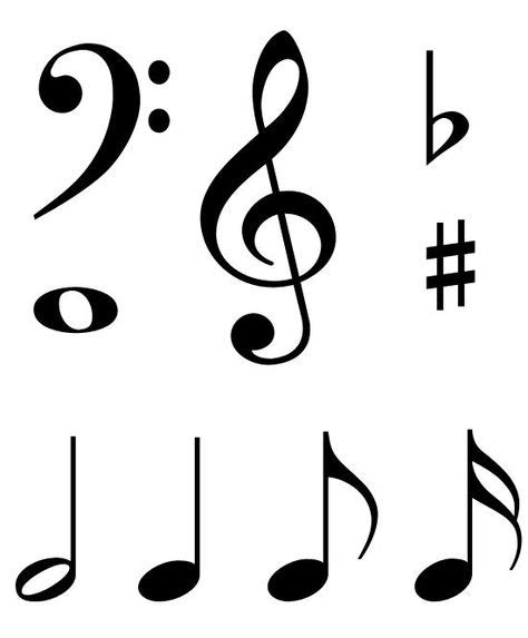 large printable  notes google search hangjegyek zenei