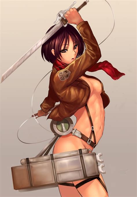 attack on titan mikasa ackerman hot pics ecchi anime girls pictures and images