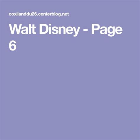 walt disney page