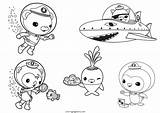 Octonauts Colorier Expeditions Octopod Tunip Medic sketch template