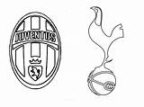 Juventus Tottenham Hotspur Ligue Colorear Uefa Escudo Scudetto Disegno Coloringhome Coloriages Ohbq 1074 sketch template