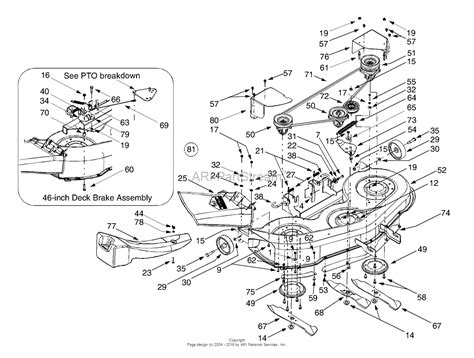 cub cadet lt deck parts diagram