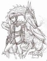 Eragon Saphira Dragon Inheritance sketch template