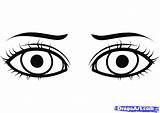 Eyes Drawing Eye Coloring Kids Color Outline Sheet Draw Drawings Clipart Step Pages Kid Cartoon Realistic Easy Clip Tutorials Preschool sketch template