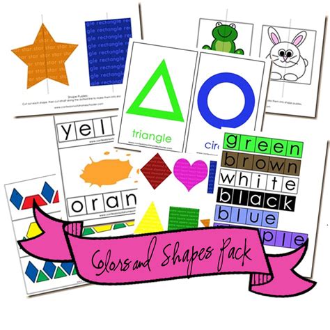 colors  shapes review pack confessions   homeschooler