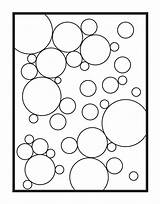 Bubbles Bubble Geometric Sanat sketch template