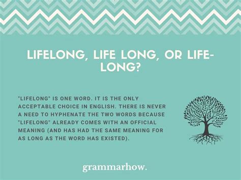 lifelong life long  life long helpful examples