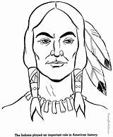 Coloring Native American Pages Preschoolers Print Popular sketch template