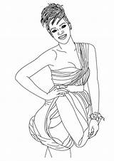 Rihanna Coloring Pages Books Help sketch template