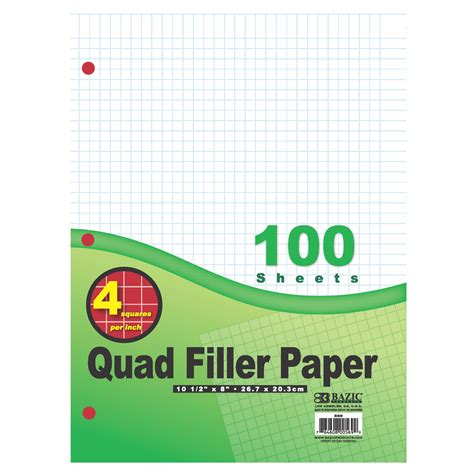 wholesale quad ruled filler paper  sheets dollardays