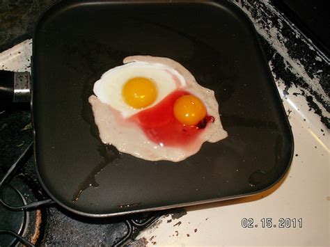 blood   pastured egg warning graphic egg photo included