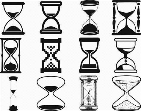 Hourglass Svg Eps Png Dxf Clipart For Cricut And Etsy Clip Art Svg