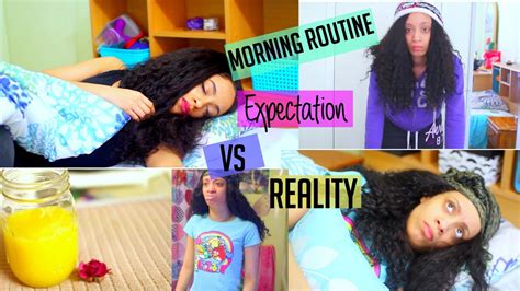 morning routine expectation vs reality youtube