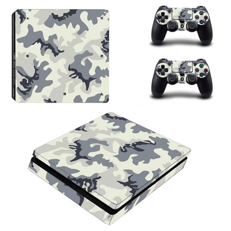 camouflage camo ps slim skin sticker  sony playstation  console   controllers ps slim